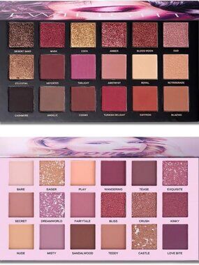 Twilight Dust Nude Eyeshadow Palette Matte Shimmer Glitter Pressed Pigmented Kit